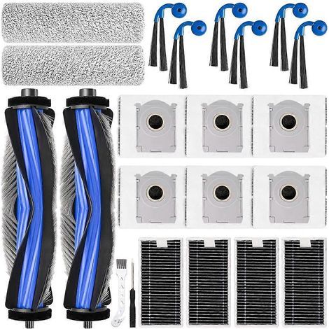 Filtre pour aspirateur brosse pour aspirateur Filtre de brosse pour aspirateur filtre de 22 Accessoires Kit pour X9 Pro Omni Robot Aspirateur – pièce détachée Brosse Filtre Serpillière Bags (1/5)