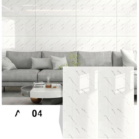 Adhesivos de pared, paneles autoadhesivos, decoración removible, 04 60x30cm 21 piezas (1/2)