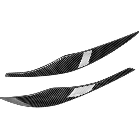 pièces de cache-phares avant style fibre de carbone pour BMW Série 3 E90 E91 Berline et Touring (2005-2012) (1/5)