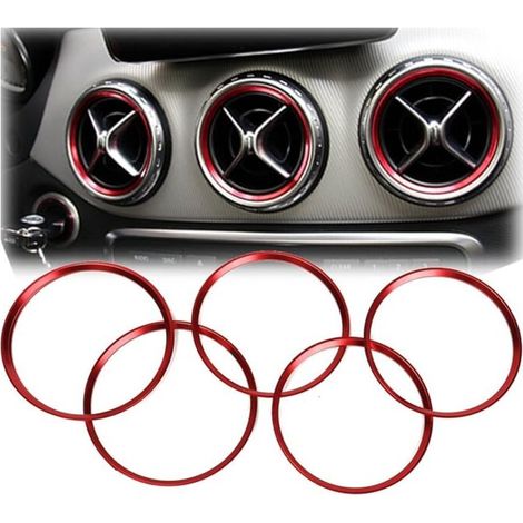 Paquet de 5 anneaux de garniture de ventilation pour Mercedes Benz classe A A180 A200 A250 W176 (1/5)
