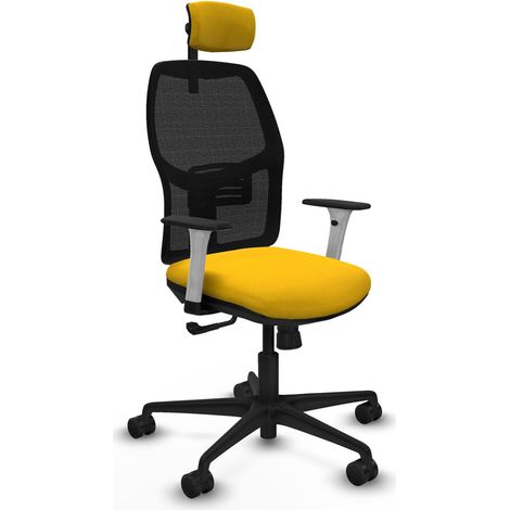 Sedia da ufficio piqueras y crespo Alfera crema braccioli bianchi (1/2)