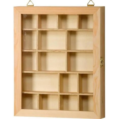 Dekovitrine Artemio Holz 23x28 cm 17 Fächer
