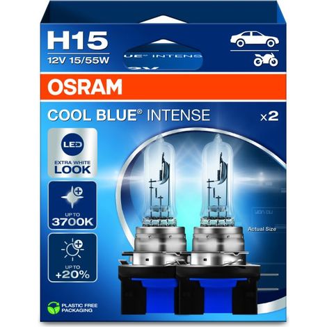 Osram Automotive 4062172387811 Ampoule halogène COOL BLUE® INTENSE H15 15/55 W 12 V