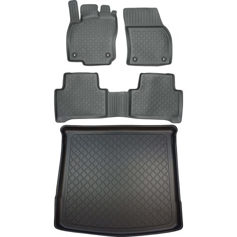 SET Volkswagen Touran II Van dal 09.2015 - tappetini per auto + tappetino per bagagliaio (1/5)