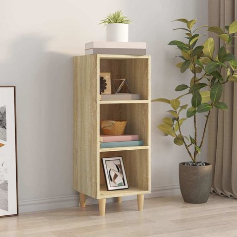 Buffet Chêne sonoma 34,5x32,5x90 cm Bois d'ingénierie (1/5)