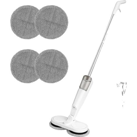 Mop Électrique Sans Fil, Réservoir d'Eau de 200 ml, Batterie Lithium de 2000 mAh, Tension de 7,4V, Autonomie de 1 Heure, 113 x 28 x 13 cm (1/5)