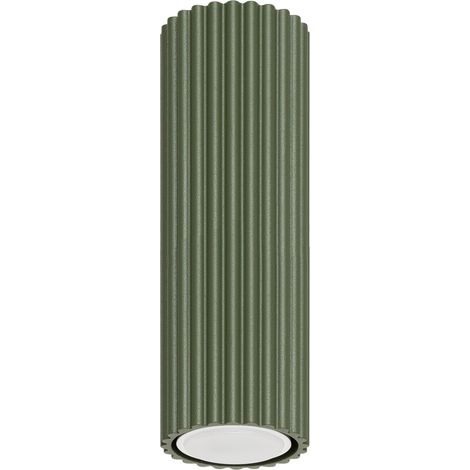 Spot encastré carbone 1 GU10 vert olive ALU sollux SL.1607