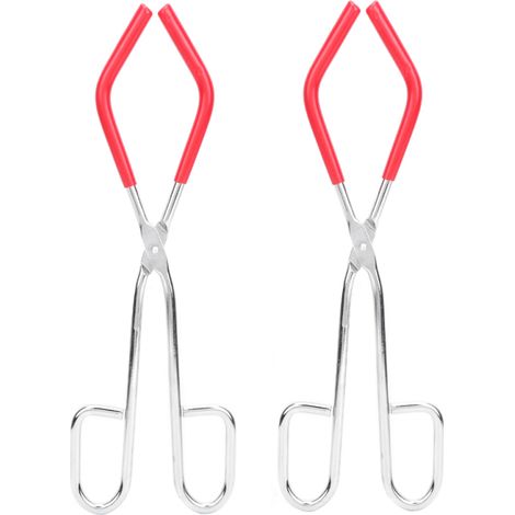 Irovami Pince pour flacon et bécher en acier, accessoire de chimie pour laboratoire, finition polie. (1/5)