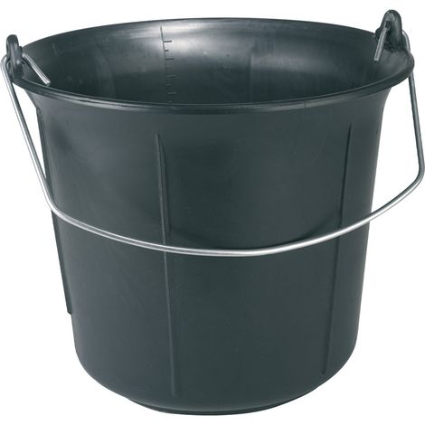 Seau de maçon 13L pro - Noir - 8000035 (1/3)