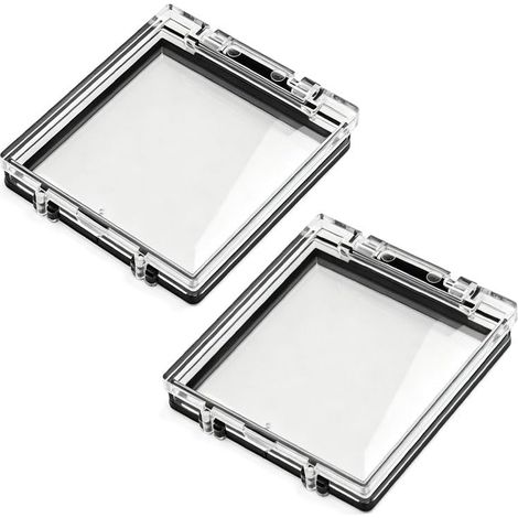 (41mm,carré) Couverture De Bouton 2 Pièces, Protège-couvercle Anti-poussière Pour Bouton À Pression (1/5)