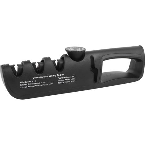 Affûteur de couteaux en acier tungstène 4 en 1, affûteur à 3 étapes pour divers outils de coupe et ciseaux (1/5)