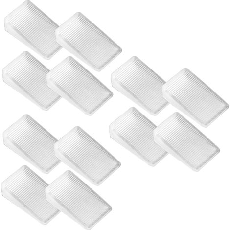Lot de 12 cales de nivellement transparentes pour meubles, cales (1/5)