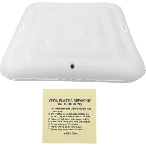 Couverture de piscine gonflable de 130cm, protection carrée en PVC anti-poussière pour Spa extérieur
