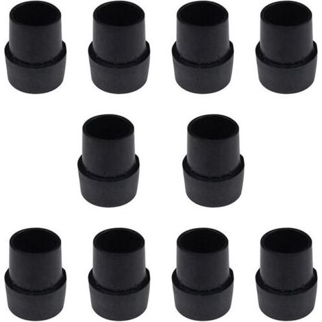 Lot de 10 pieds en caoutchouc antidérapants pour trampoline, accessoires de trampoline, pieds en caoutchouc résistants, matériau en latex, épais et sûr, adaptés pour trampolines, béquilles, bâto