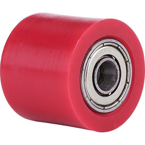Guide de roue de poulie de tendeur de rouleau de chane universel de 8 mm pour moto Dirt Bike Enduro rouge (1/5)