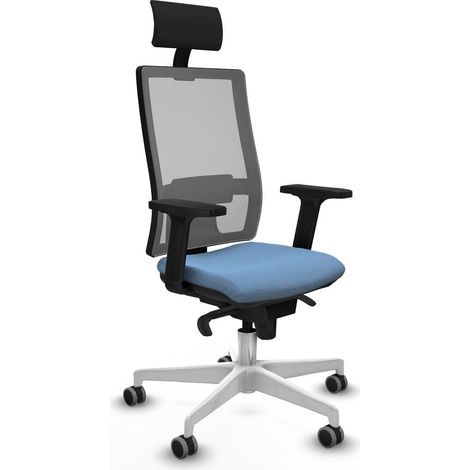 Piqueras y Crespo Horna Chaise de bureau bleu ciel réglable (1/3)