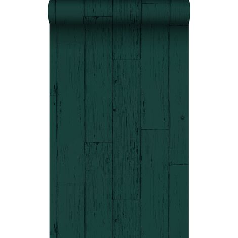 papier peint imitation bois vert émeraude  - Origin Wallcoverings (1/5)