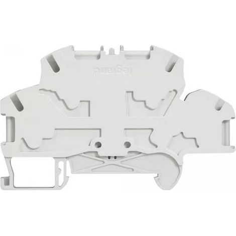 Legrand 037268 - Viking 3 spring terminal block - 2 rod/2 conductor - 2 stages - gray - pitch 6