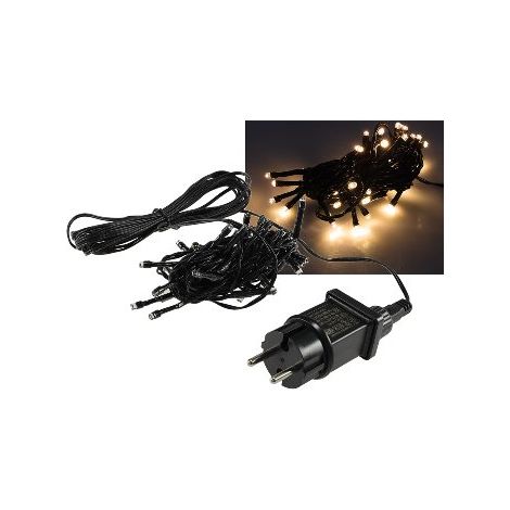 LED Lichterkette Außen 4m, 40 LEDs, IP44 (1/5)