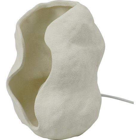 Lampada da tavolo in porcellana bianca di Boemia 27,5 cm x 16 cm x 18,5 cm