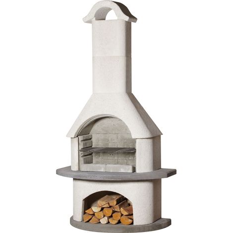 Buschbeck Gartenkamin Verona BBQ Kohlegrill Holzgrill Grillkamin (1/2)