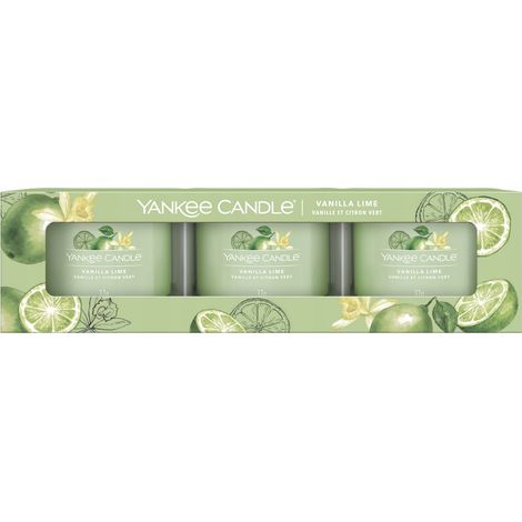 Yankee Candle Mini-Kerzenset Vanille-Limette, 3 x 37 g (1/2)