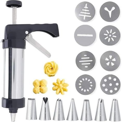 Emporte-pièce en acier inoxydable - - 8 gabarits - 8 embouts - Acier inoxydable (1/5)