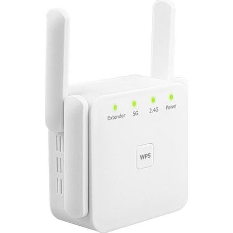1 unité répéteur WiFi 5 GHz, double bande 2,4/5,8 GHz, 1200 Mbps, antenne omnidirectionnelle + directionnelle, pour maison et bureau (1/4)