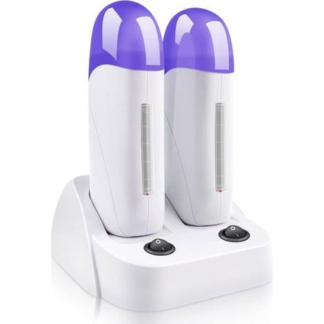 Chauffe-cire électrique Double rouleau épilatoire Machine chauffante à cire pour épilation sur chauffe-cire pour femmes et hommes (1/5)