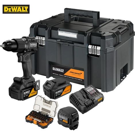 Dewalt trapano con percussione 18V McLaren 2 batterie in valigetta DCD86MM2KT-QW (1/5)