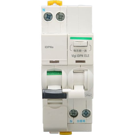 Disjoncteur Différentiel 1P+N 25A 230V Interrupteur Automatique Protection Fuite pour Maison Bureau (1/5)