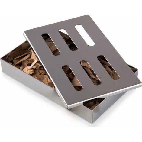 Boîte à fumage pour barbecue - Générateur de fumée froide - Accessoire de cuisson 21.2x13x3.5cm (1/4)