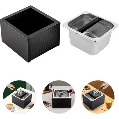 Contenitore per caffè, capacità 50,72 oz, acciaio inossidabile, 7,3 x 6,9 x 5 pollici, barra impastatrice rimovibile, tappetino antiscivolo (1/5)