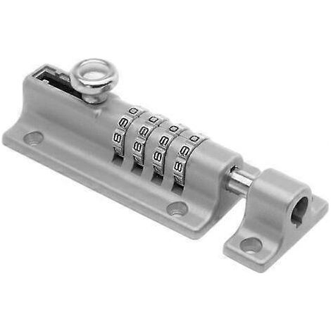 Cadenas à combinaison à 4 chiffres - Verrou à combinaison - Blanc (1/4)