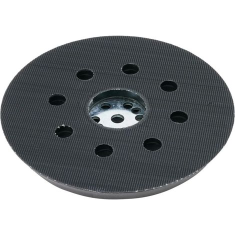 Accessories Plateau de Ponçage Mi-Dur (pour Peinture, Mastic, 8 Trous, Ø 125 mm, Accessoires Ponceuses Excentriques) 2608601062 Gris [Classe énergétique A+] (1/5)