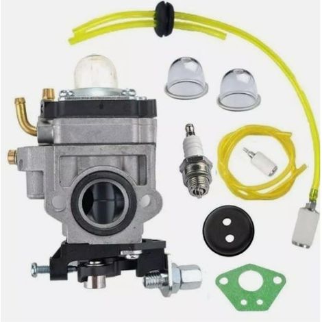 Carburateur Débroussailleuse 52cc 49cc 43cc Carbu Kit Carbu avec Joint Tuyau, Bougie et Filtre à Essence