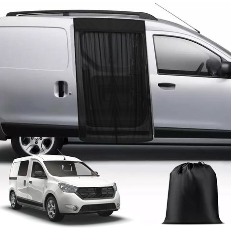 Moustiquaire Magnétique Personnalisée pour Dacia Dokker 2015-2026, Moustiquaire Van pour Porte Latérale, Moustiquaire avec Fermeture éclair sur Porte Centrale,Pour Dokker Porte Latérale-59" H x 39" B (1/5)