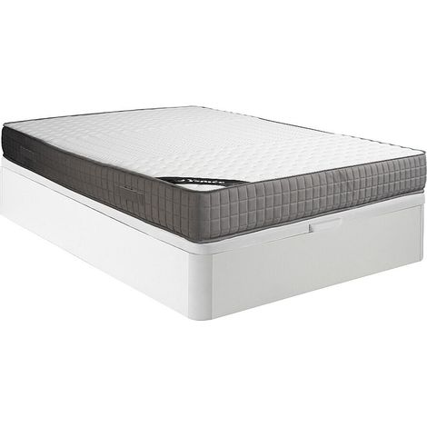 Set 140x190cm rete vano Bianco + mater. schiuma e accoglienza memory foam 11 zone sp. 22cm - DANEVO di YSMÉE