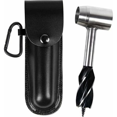 Perceuse à tarière Manuelle - Perceuse à Main Digger Auger - Forets à tarière d'extérieur, Outils de Survie Bushcraft pour hacher Les Paquets de matériel de Camping, (1/5)
