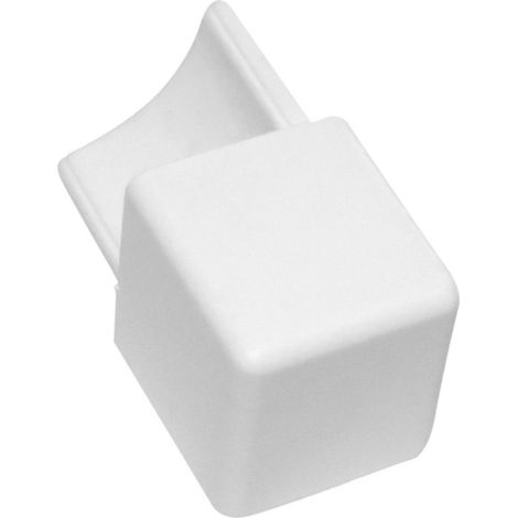 Capsula per profilo quadro in pvc 10mm bianco