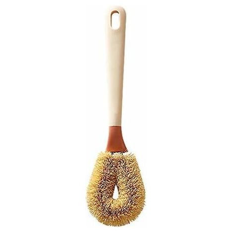 Long-handled dish brush for kitchen cleaning brush for pots, pans, dishes and bowls (1/5)