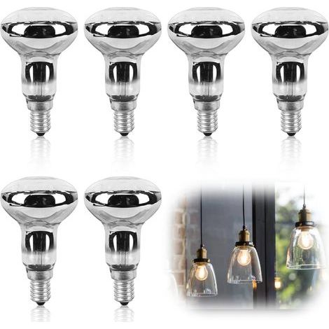 6er-Pack E14 R50 40W warmweiße dimmbare Glühbirnen für Lavaleuchten (1/5)