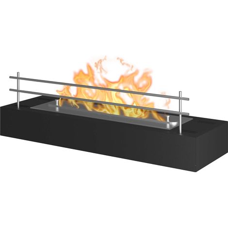 Camino a Bioetanolo da Tavolo 60x19 cm Firebox 600 Nero (1/5)