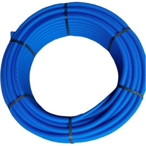 Tube PER Prégainé 10x12, 50m bleu