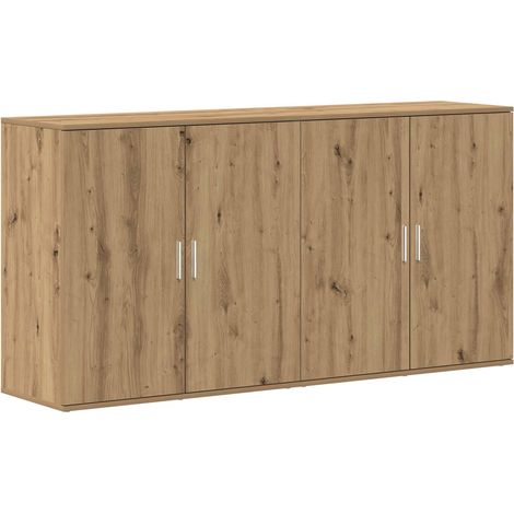 Maison Exclusive - Aparador 2 uds. Roble artisan 79 x 38 x 80 cm (1/5)