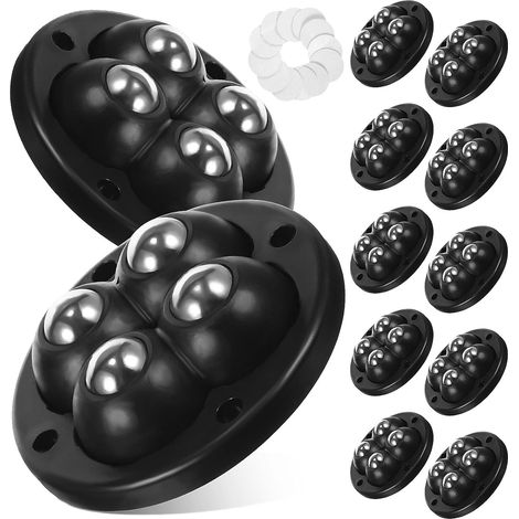 de 12 mini roulettes adh sives rotatives silencieuses pour