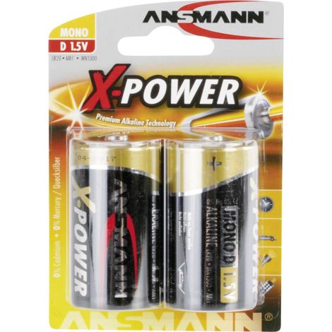 ANSMANN X-POWER Mono D - Batterie 2 x D - Alkalisch (1/2)