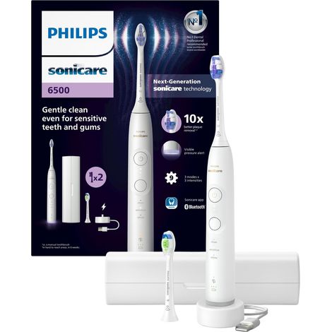 Philips - Sonicare White Electric Toothbrush Series 6500 HX7410/02