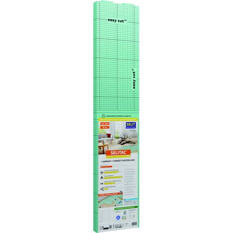 Selitac Trittschalldämmung Laminat- & Parkett Faltplatte 2,2 mm 15 m² (1/2)
