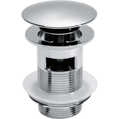 Orbit Round Dome Sprung Basin Waste Chrome - Slotted (1/2)